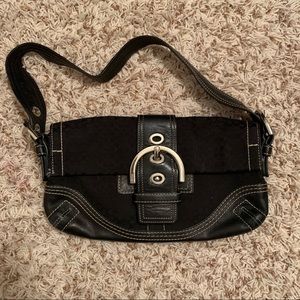 Small black Coach handbag